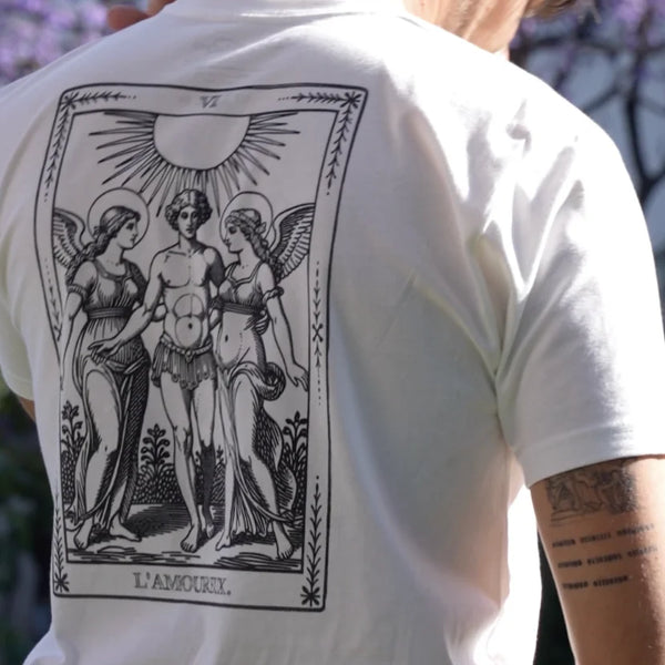 Tee "VI L'Amoureux" Coton, Ajusté, Homme – Collection Tarot