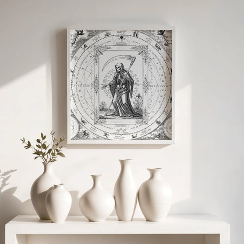 Poster Encadré Tarot "XIII L'Arcane Sans Nom" – Transformation & Renaissance