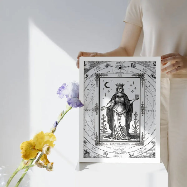 Poster Encadré Tarot "III L'Impératrice" – Féminité, Abondance & Créativité